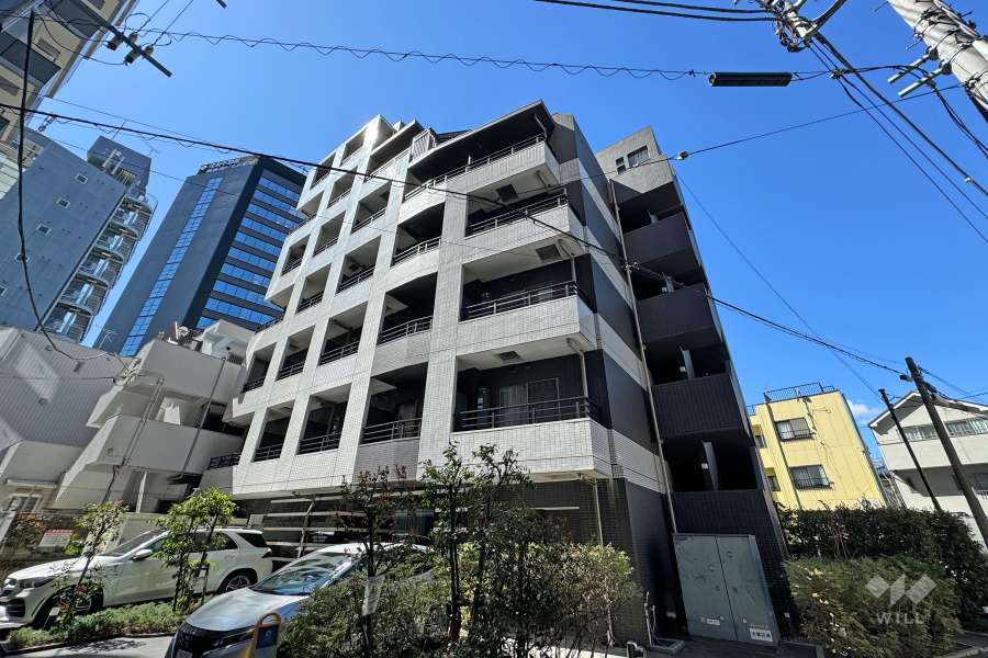 アクサス西新宿アジールコートの外観（南東側から）