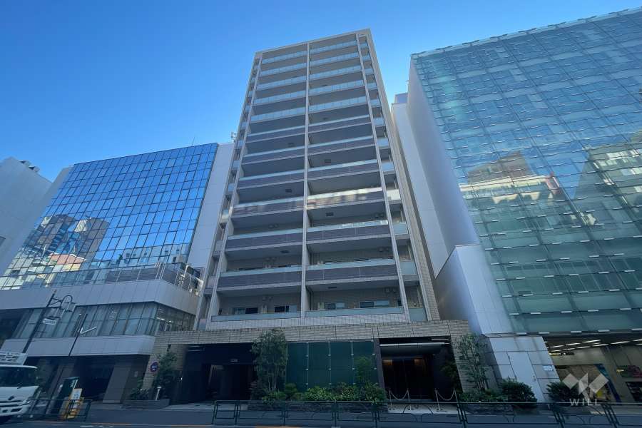 ブランズ代々木の外観（南西側から）