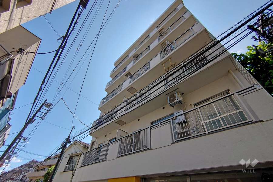 『フラワーマンション（渋谷区）』の外観（北東側から）