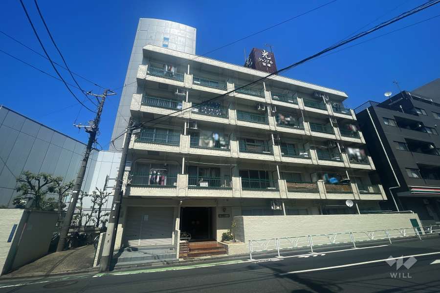 光シャンブル笹塚の外観（南西側から）