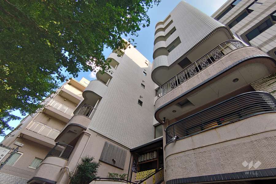 エクレール千駄ヶ谷の外観（北西側から）