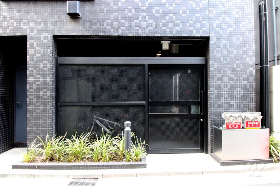 屋内に設けられた駐輪場