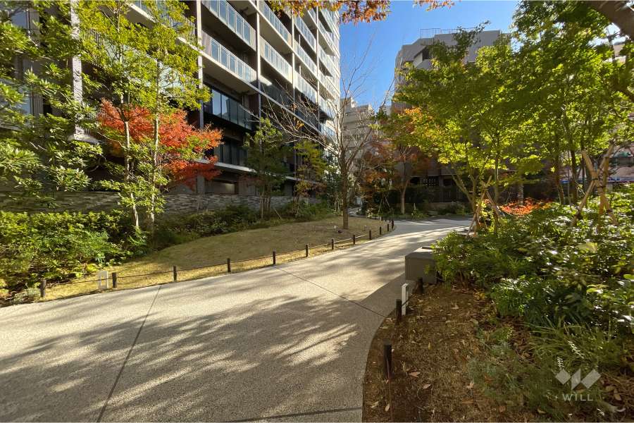 敷地南西側の通路（北西側から）