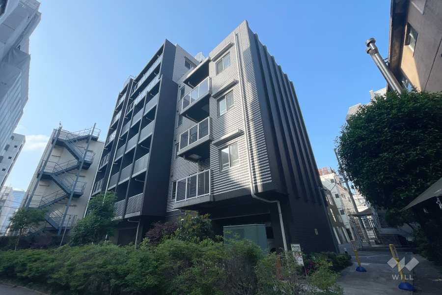 アクサス代々木公園の外観（北西側から）