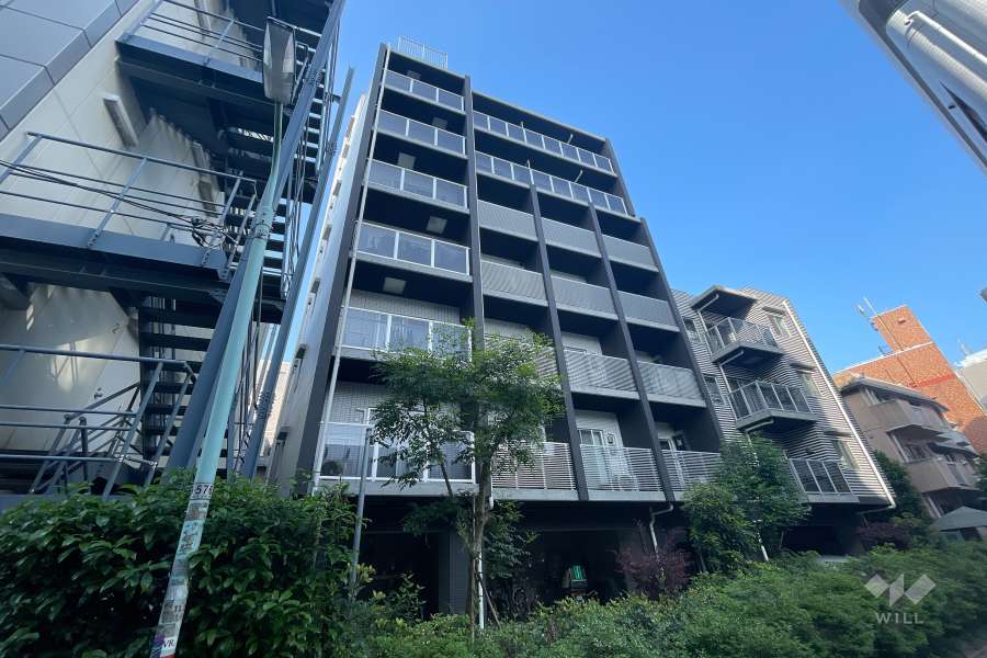 アクサス代々木公園の外観（北東側から）