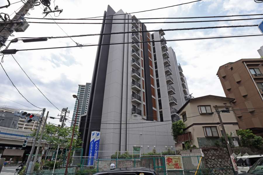 シティハウス広尾南の外観(北側から)