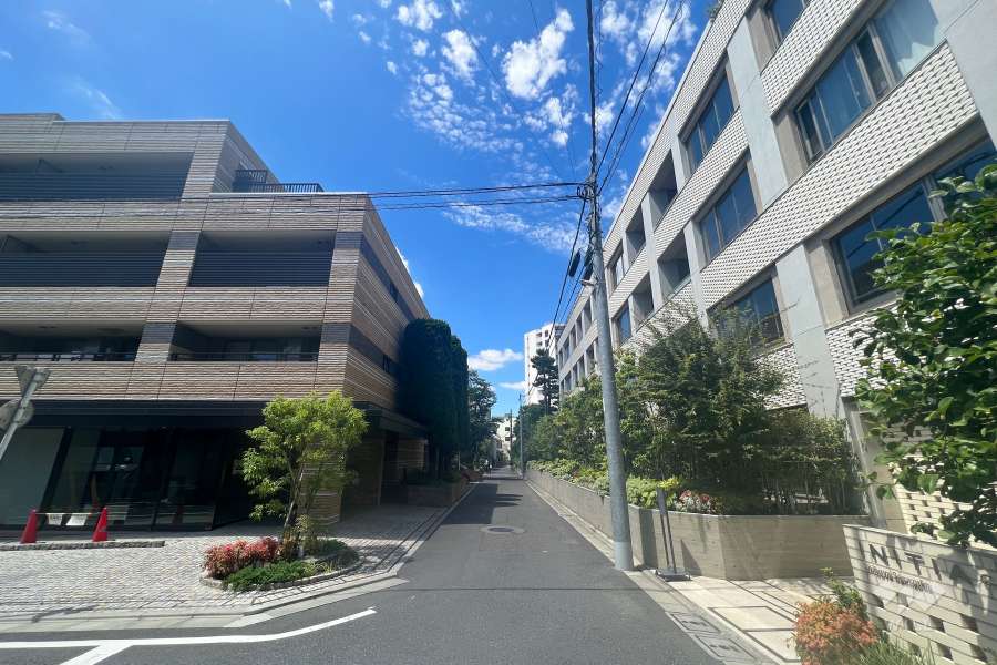 敷地南側の前面道路