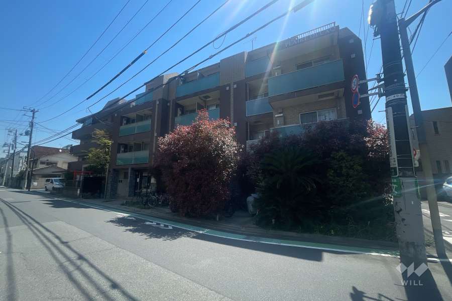 プレールドゥーク渋谷幡ヶ谷2の外観（北西側から）