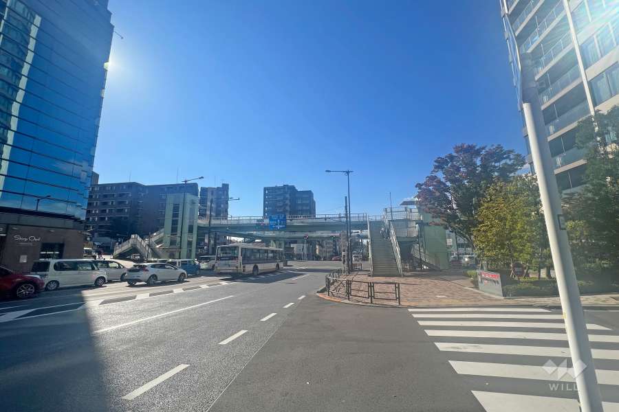 敷地南側の前面道路（東側から）