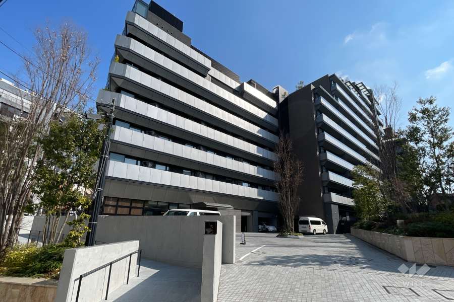 プラウド恵比寿ヒルサイドガーデンの外観（北西側から）