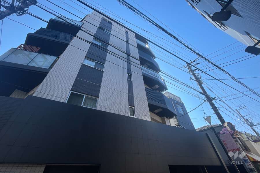アクサス渋谷笹塚の外観(北東側から)