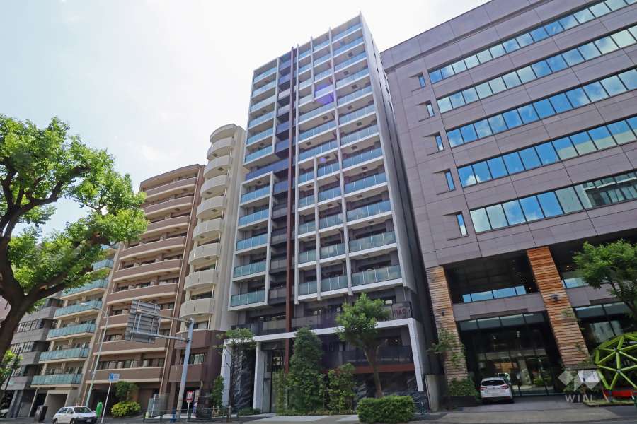 ピアース渋谷ウエストの外観(北東側から)