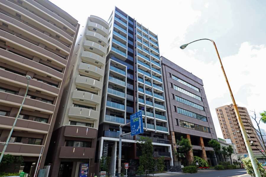 ピアース渋谷ウエストの外観(南東側から)