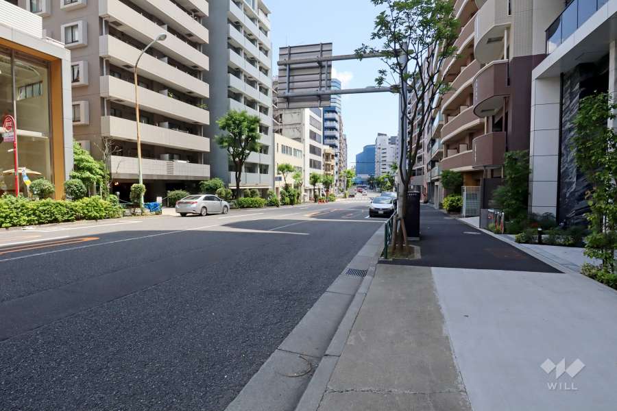 敷地南東側の前面道路