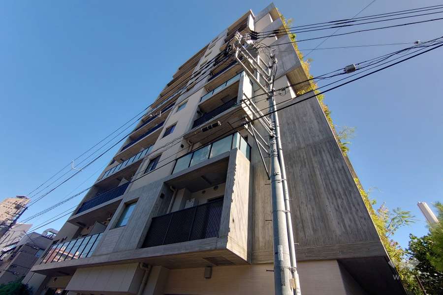 インプレストコア代官山の外観（南西側から）