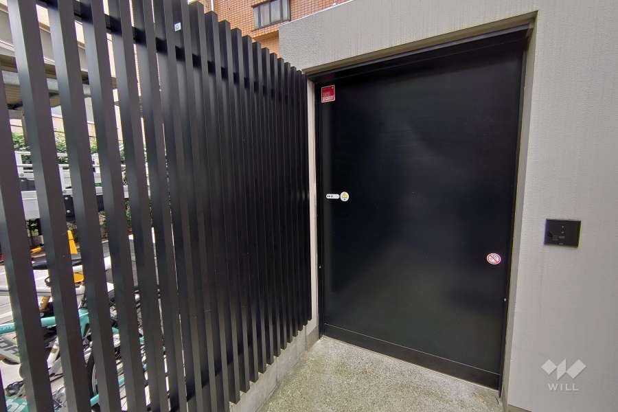 駐輪場の出入り口