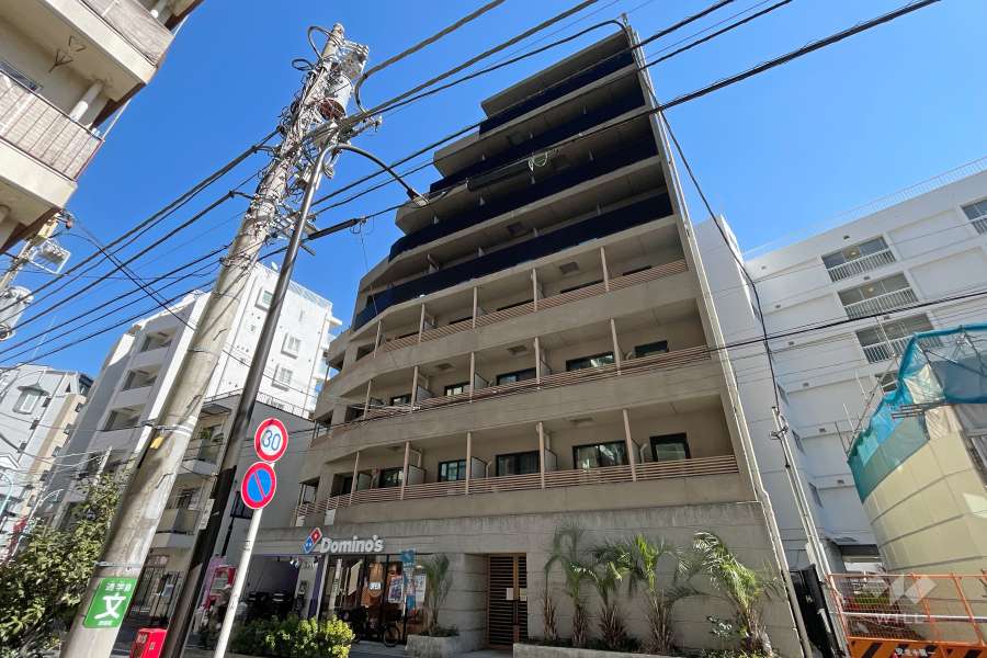 コレクティブレジデンス恵比寿の外観（南西側から）