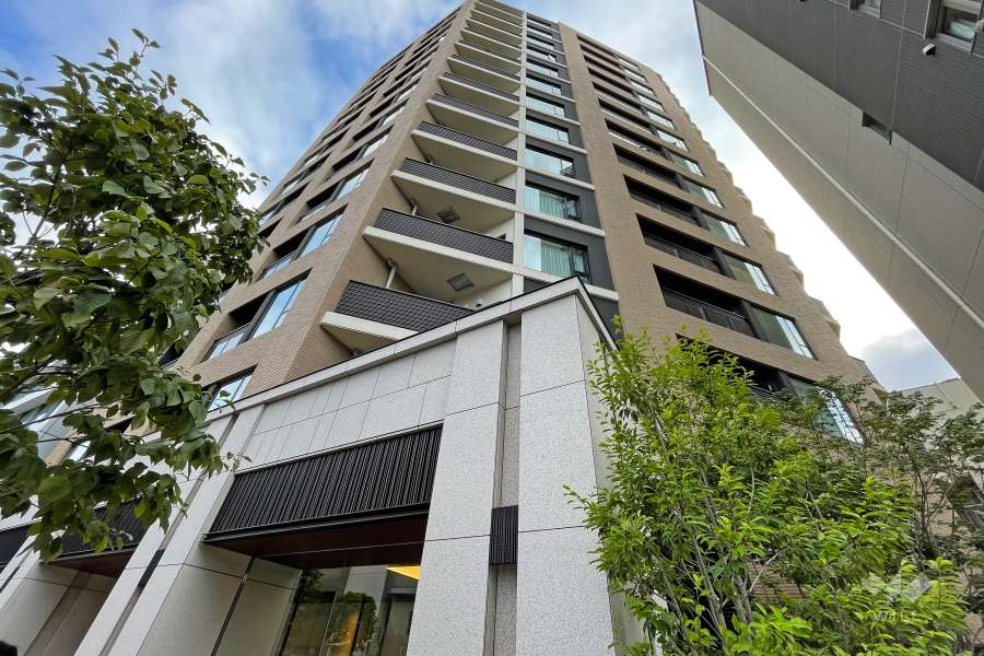 サンウッド広尾の外観（北東側から）