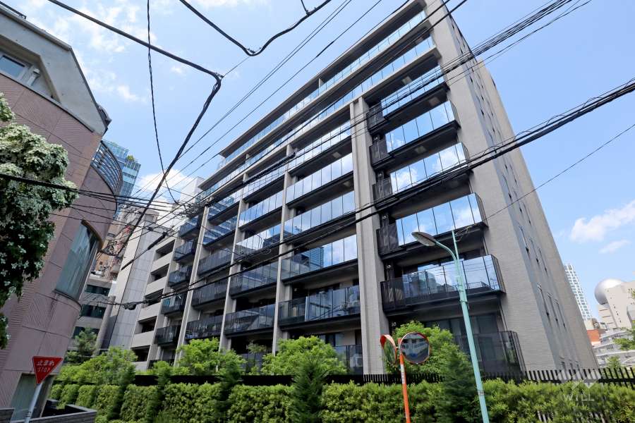 ザ・パークハウス渋谷南平台の外観(南西側から)