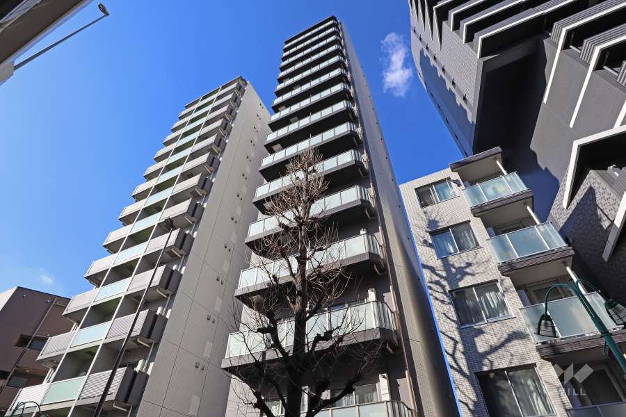 ジェノヴィア渋谷笹塚スカイガーデンの外観（南東側から）