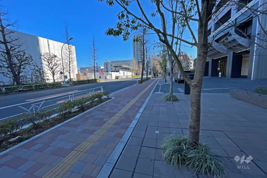 敷地北側の前面道路