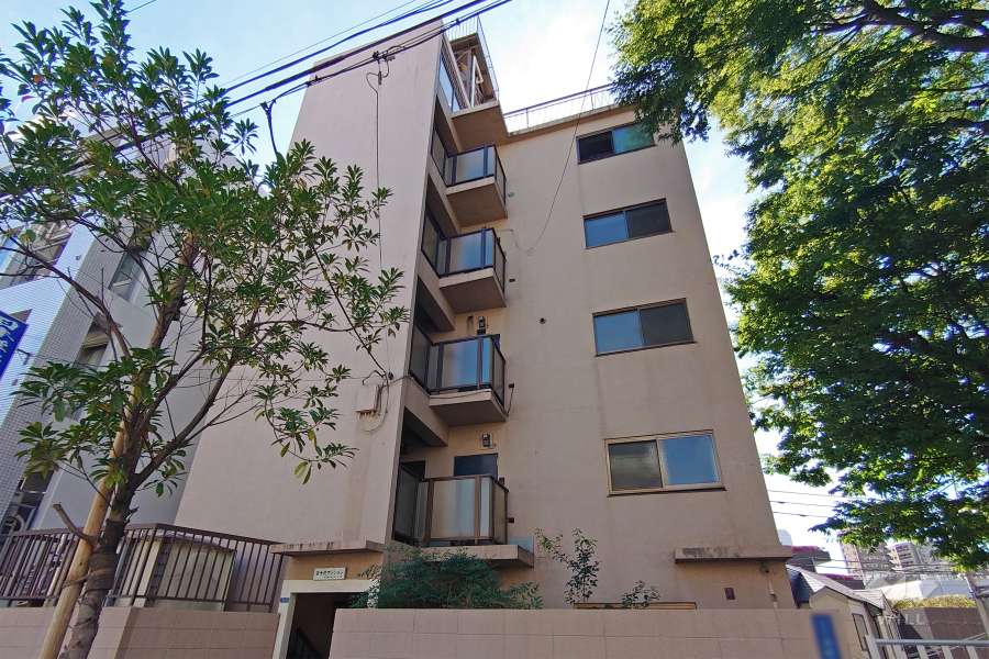 富士見マンション（本町１丁目）の外観（北西側から）