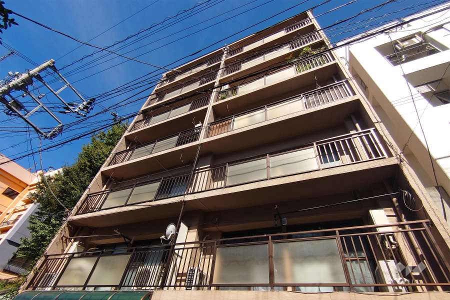 富士見マンション（本町１丁目）の外観（南東側から）