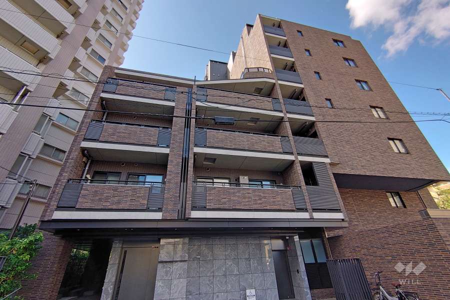 クレヴィア渋谷富ヶ谷の外観（北東側から）