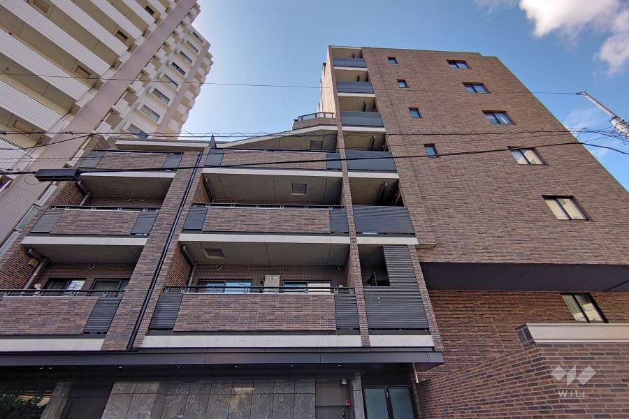 クレヴィア渋谷富ヶ谷の外観（北側から）