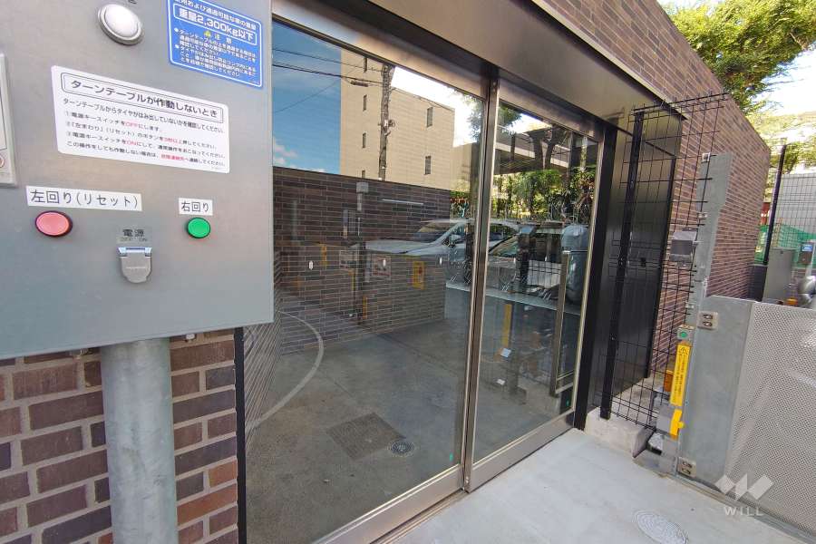 駐輪場の出入り口