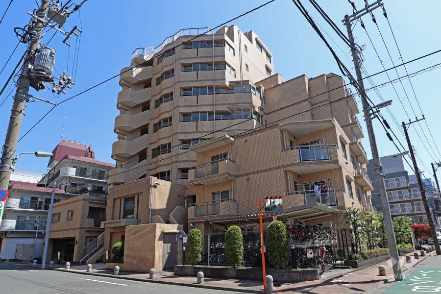 ガーデンホーム東品川海上公園の外観（北西側から）