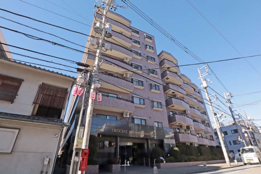 クレッセント南品川の外観(南東側から)