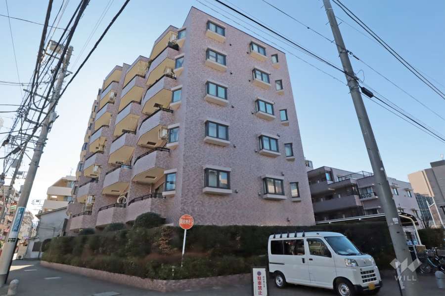 クレッセント南品川の外観(北東側から)