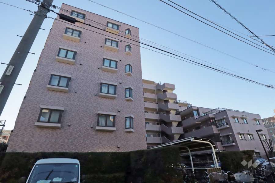 クレッセント南品川の外観(北東側から)