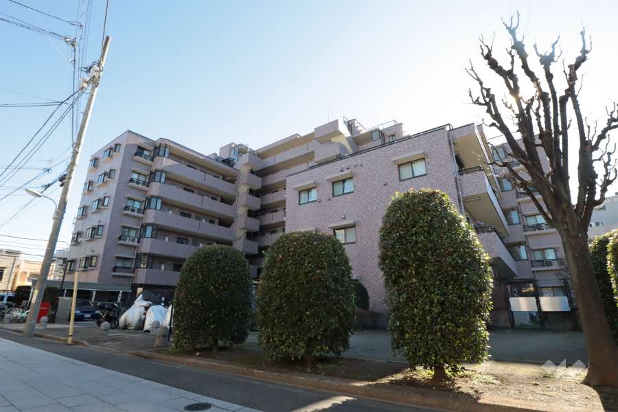 クレッセント南品川の外観(北西側から)