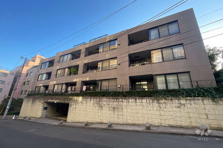 クレッセント仙台坂パークサイドの外観（北西側から）