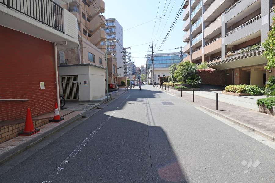 敷地北側の前面道路（東側から）