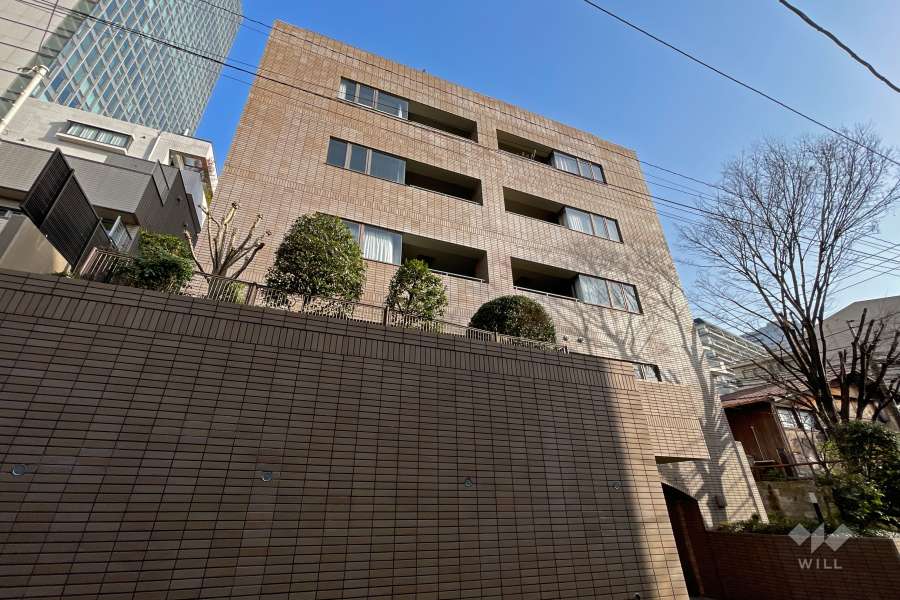 ハイコート目黒花房山の外観（南西側から）