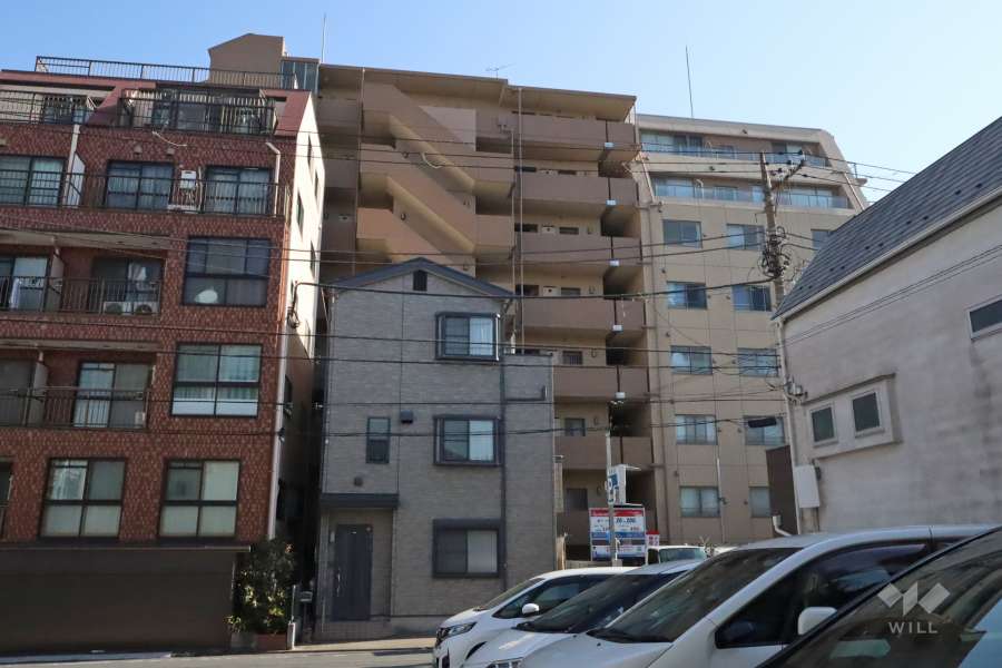 クレアトール中延の外観(西側から)　