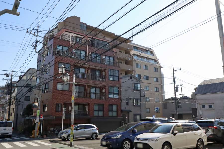クレアトール中延の外観(北西側から)　