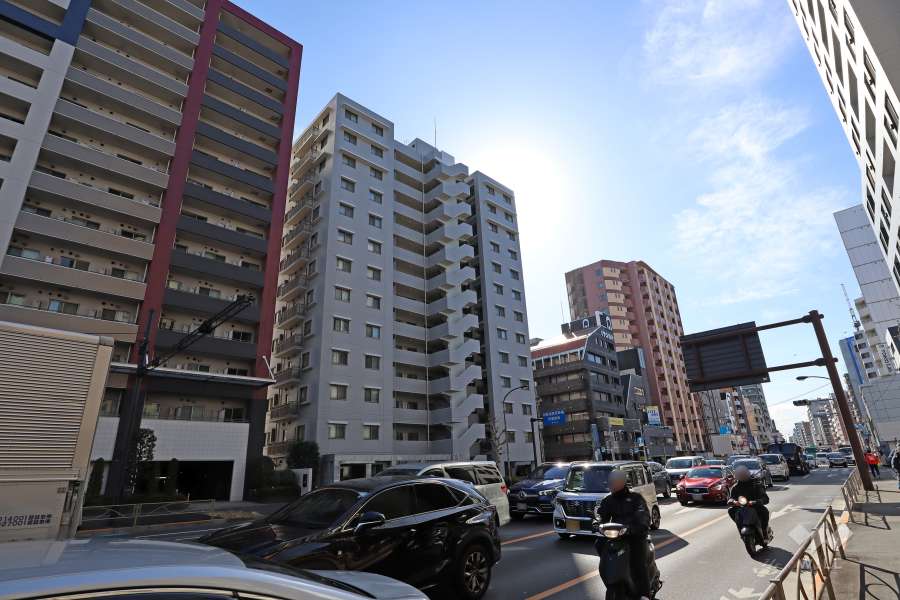 品川戸越パークホームズの外観（北西側から）