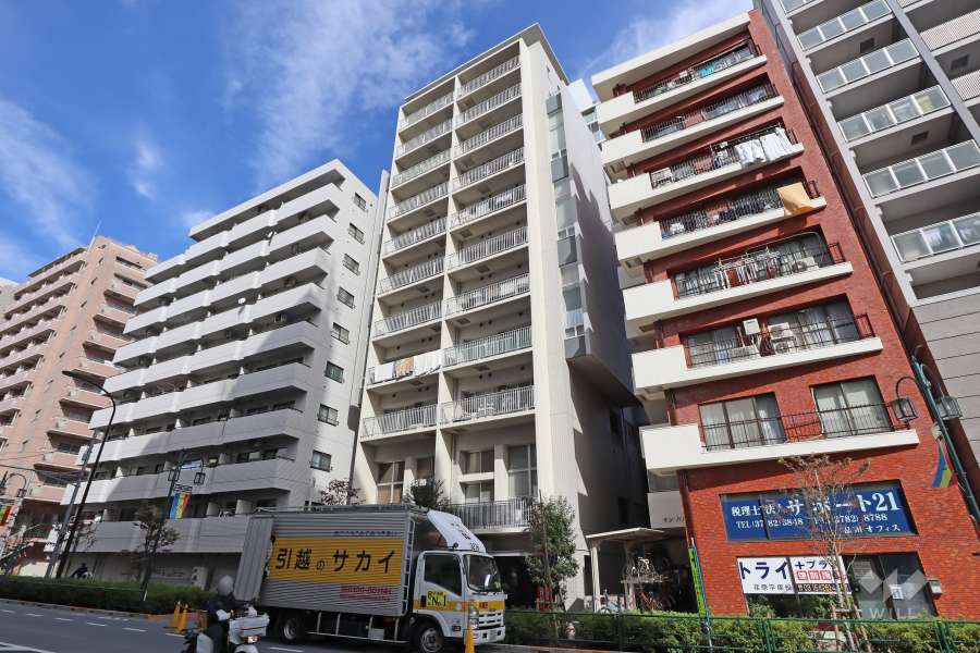 グランドメゾン武蔵小山の外観(南側から)