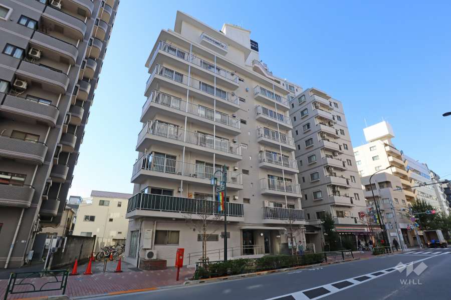 シャンボール武蔵小山の外観(南東側から)