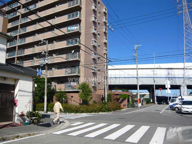 周辺は区画が整っています。