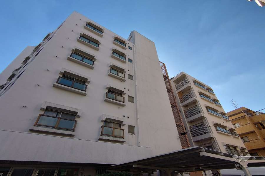 パシフィック西戸越マンションの外観（北側から）-