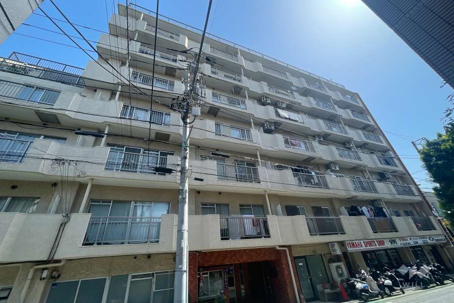 ライオンズマンション荏原の外観（南側から）