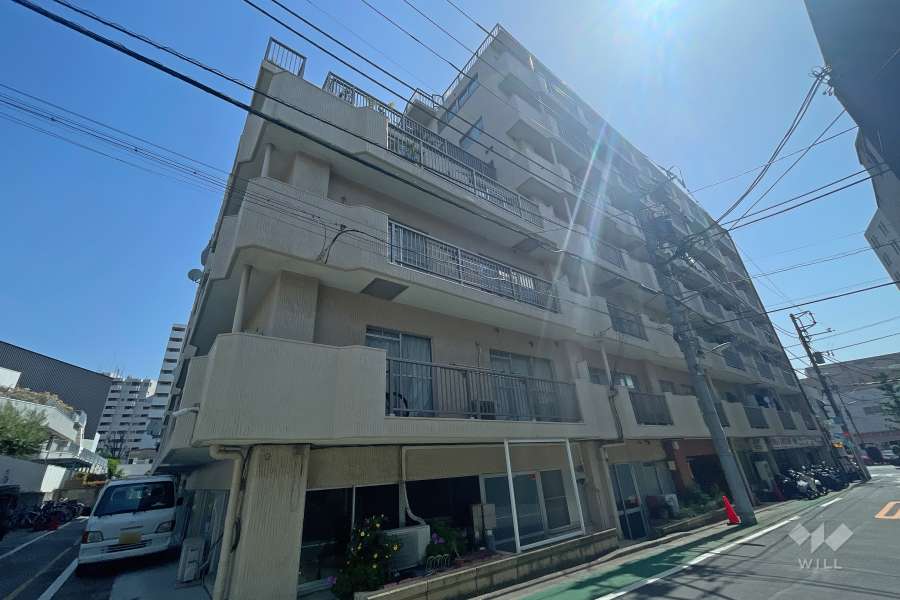 ライオンズマンション荏原の外観（南西側から）