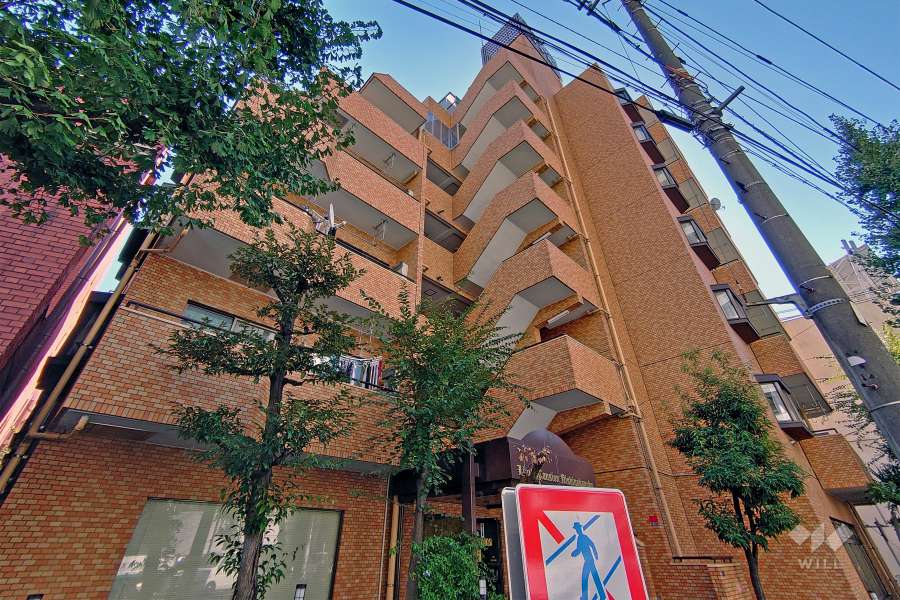 ライオンズマンション西中延の外観（北西側から）