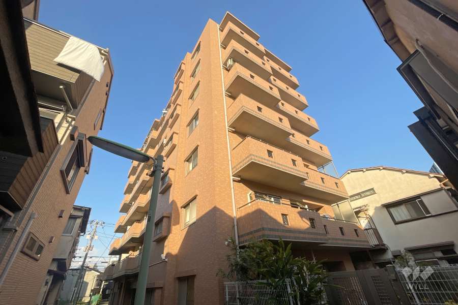 ヴェルビュ大崎百反通りの外観(南西側から）