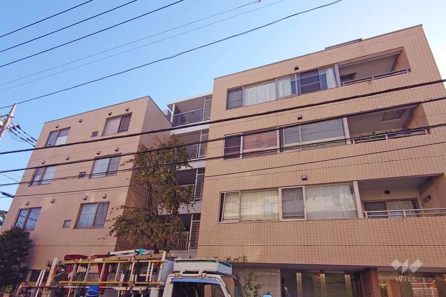 グランドメゾン不動前の外観（北西側から）